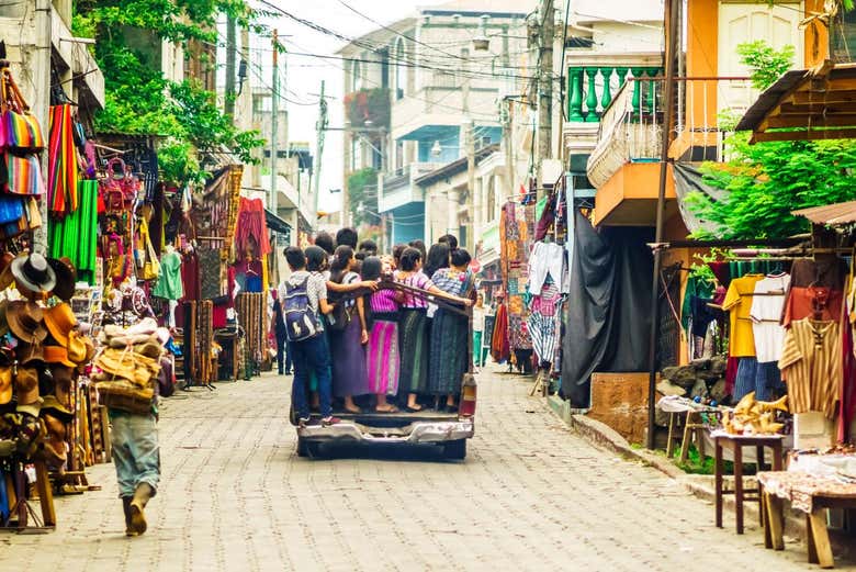 Une rue traditionnelle de Panajachel