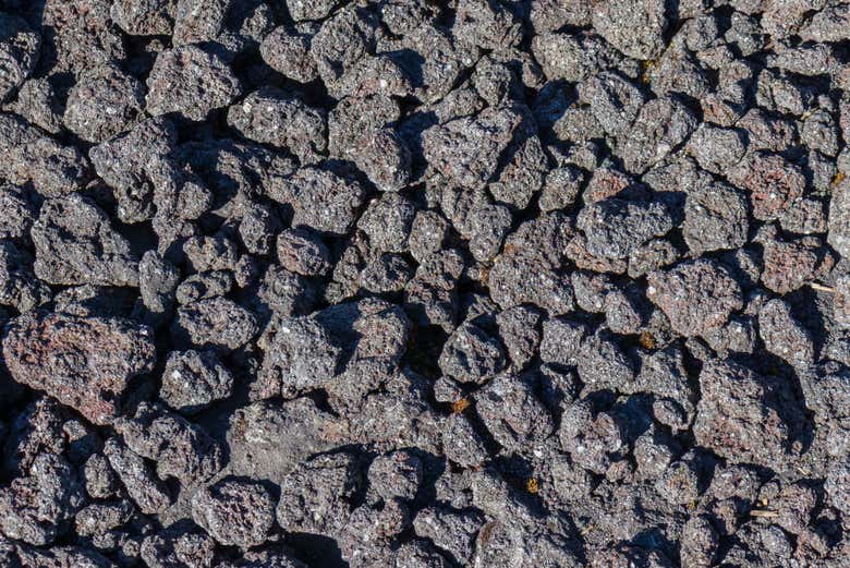 Suelos de roca de lava en el volcán Pacaya