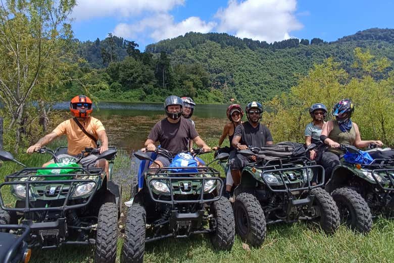 Frente a la Laguna Calderas