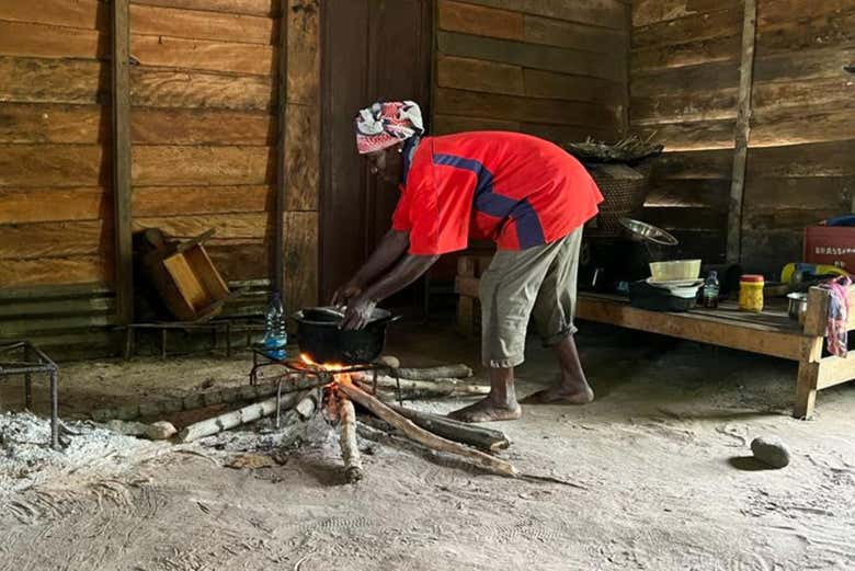 Preparando la comida