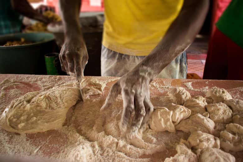 Fabrication de boulettes de puri