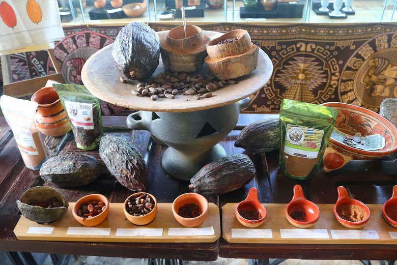 Interior de la fábrica de chocolate Mayak