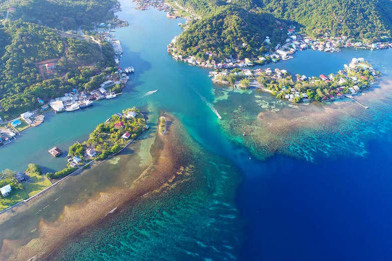 Vue sur Roatán 