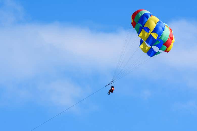 Flying over West Bay