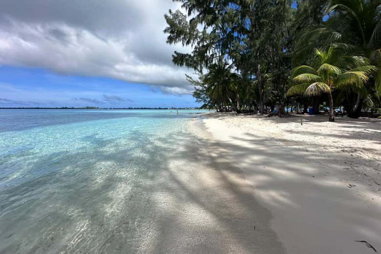 La playa de Water Cay