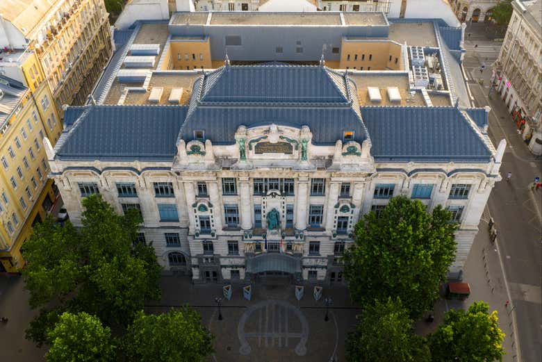 Vista aeréa del edificio de la Academia de Música