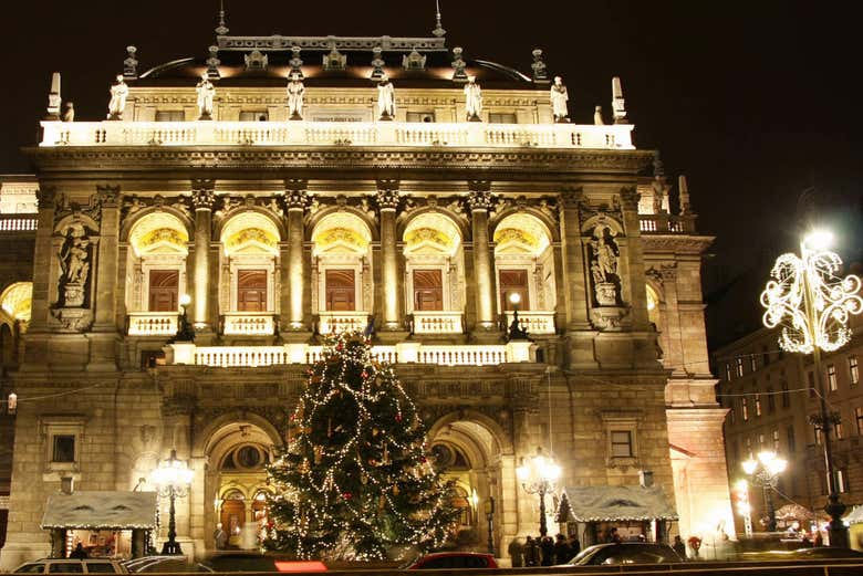 Ópera de Budapest en Navidad