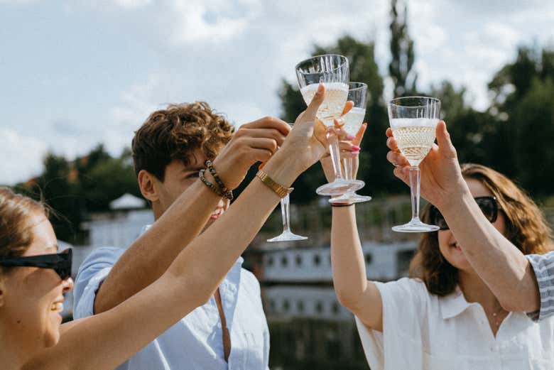 Brindando con prosecco