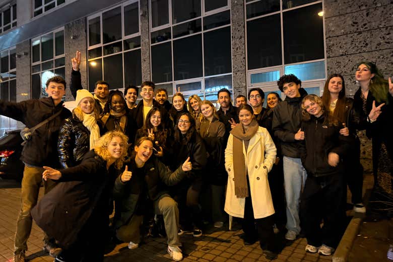 Durante il pub crawl di Budapest