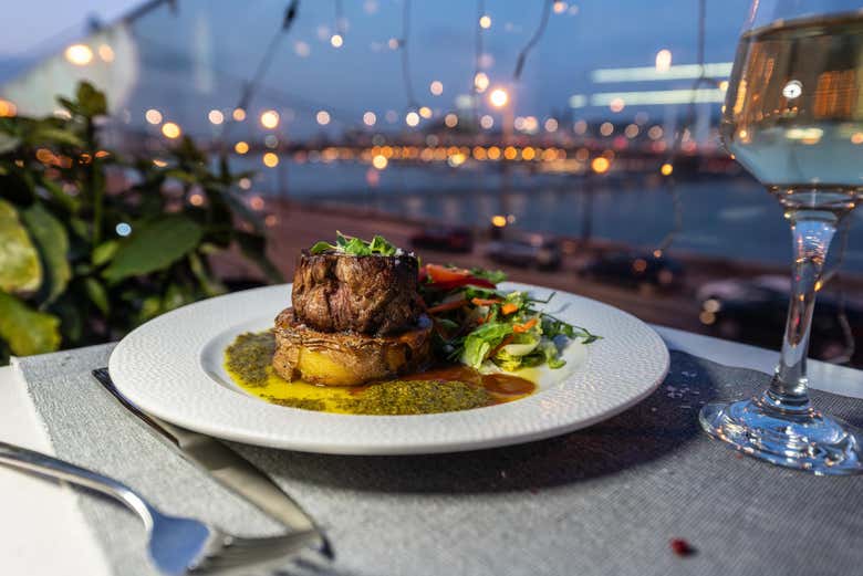 Uno de los platos del Rudas Bistro