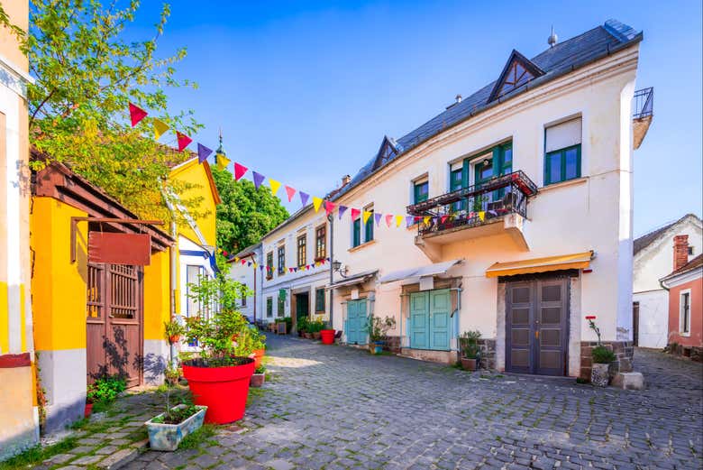 Colorida calle de Szentendre