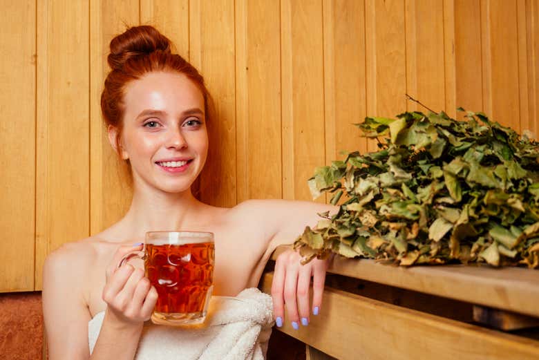 Relajante baño de cerveza