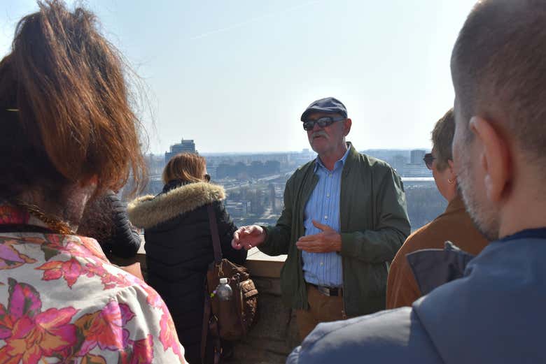 Durante el tour por el Castillo de Bratislava
