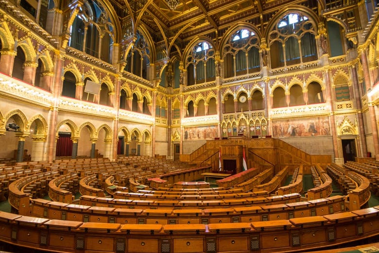 Antiga Câmara Alta do Parlamento húngaro