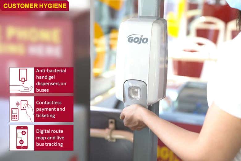 Hygiène sanitaire des bus