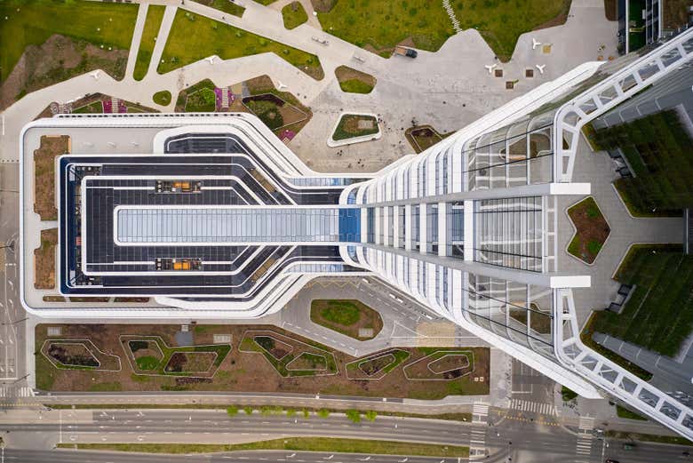 MOL SkyDeck visto desde arriba