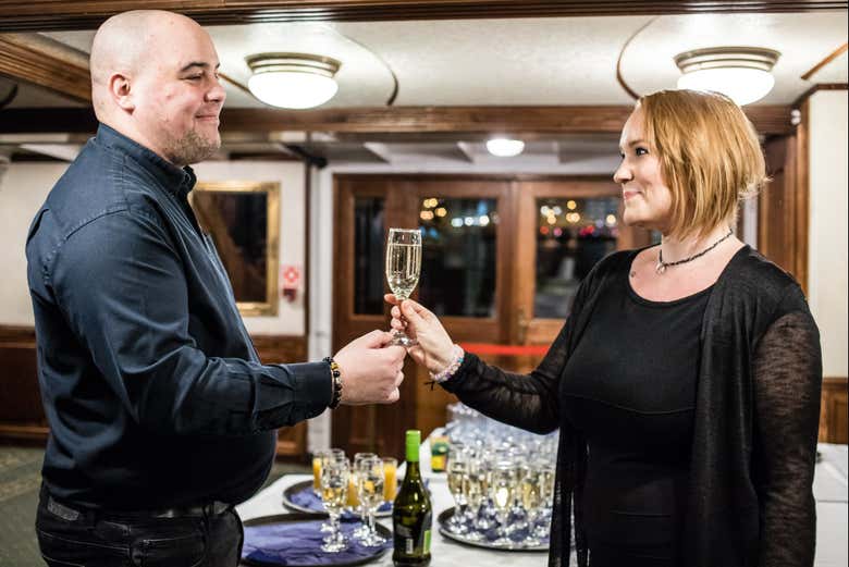 Enjoy a welcome drink!