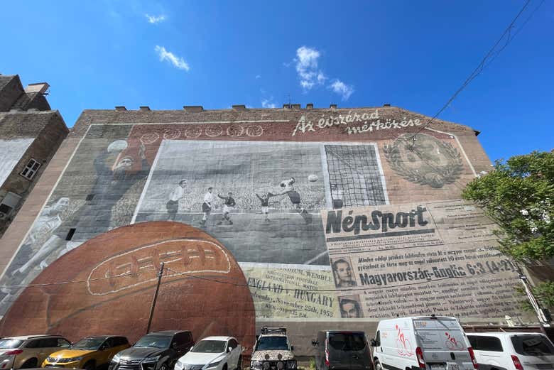Admire huge murals