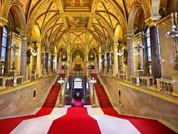 All'interno del Parlamento di Budapest