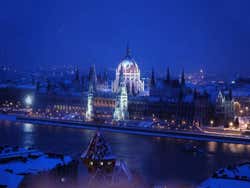 Budapest con la neve