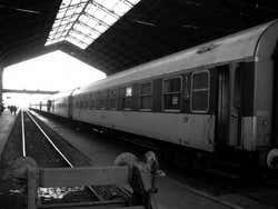 Arrivando in treno a Budapest