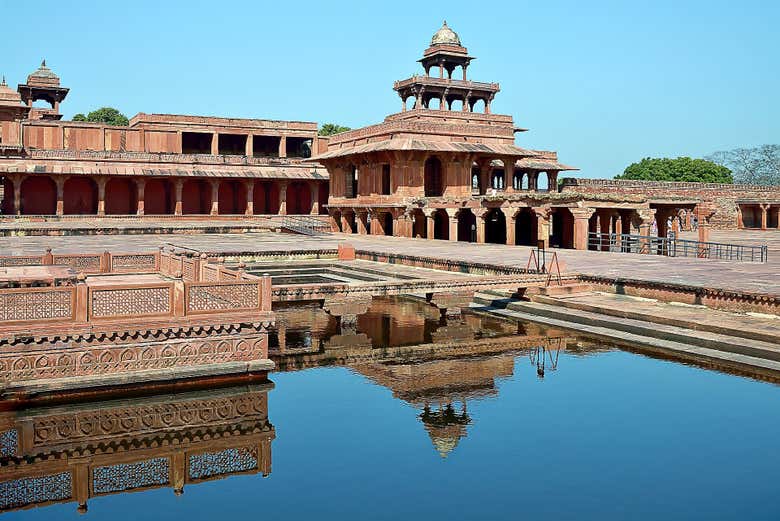 Disfrutando del tour por Fatehpur Sikri