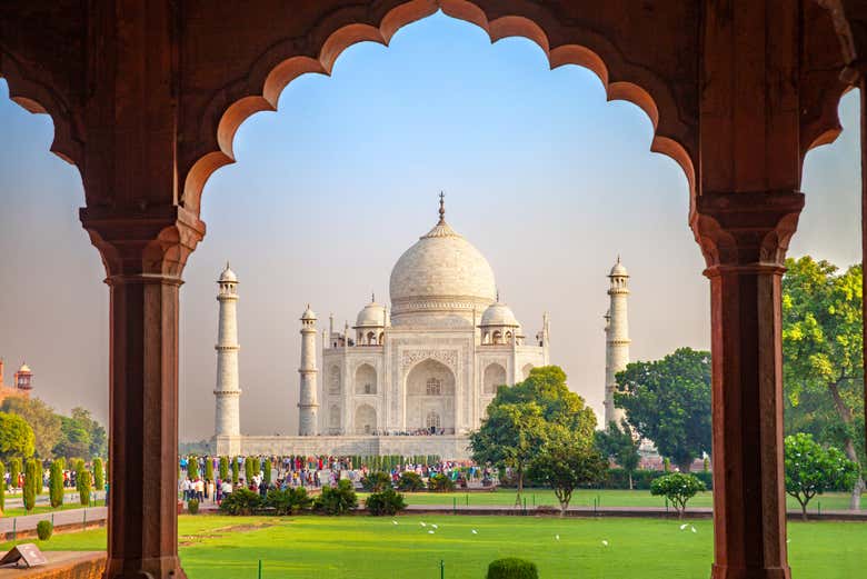 Visitando el Taj Mahal