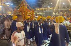 Palki Sahib Ceremony at the Golden Temple
