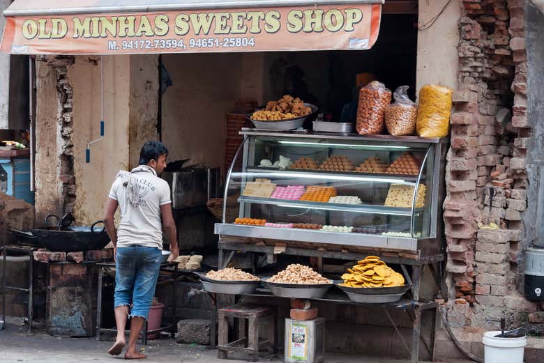 Bancarella di street food ad Amritsar