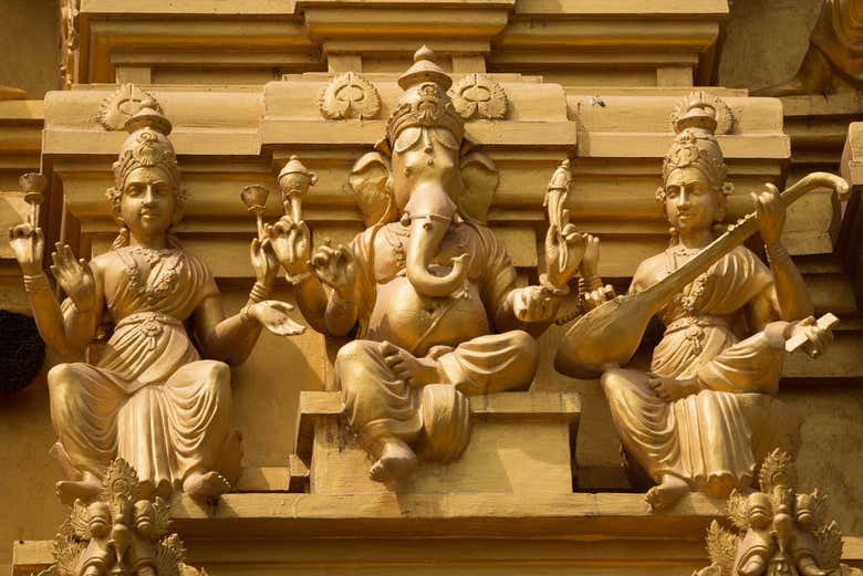 Ganesha en un templo