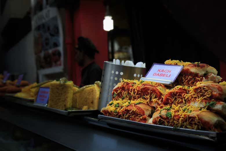 Un stand de nourriture de rue dans Bangalore