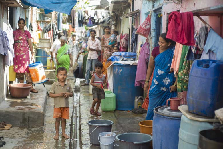 Dhavari Slum, in Mumbai