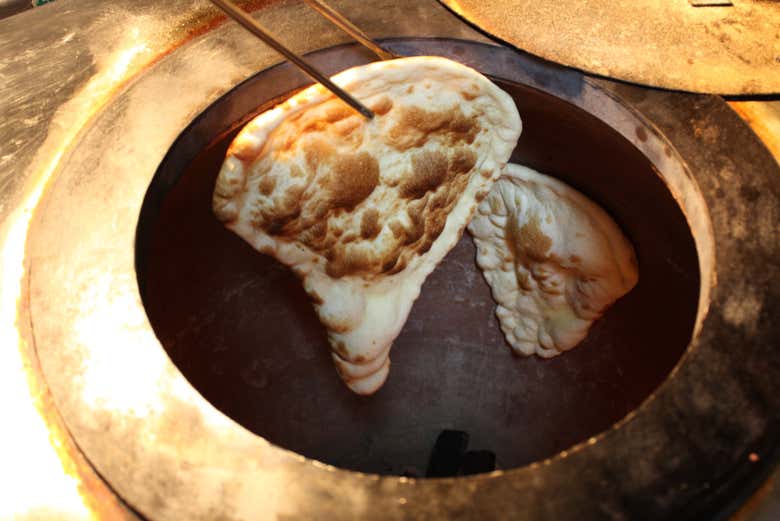 Préparation de naans
