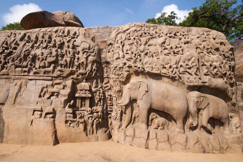 Bajorrelieves de Mahabalipuram