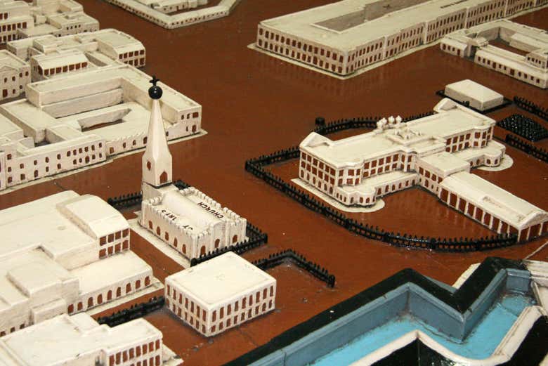 Model at the Fort Saint George Museum