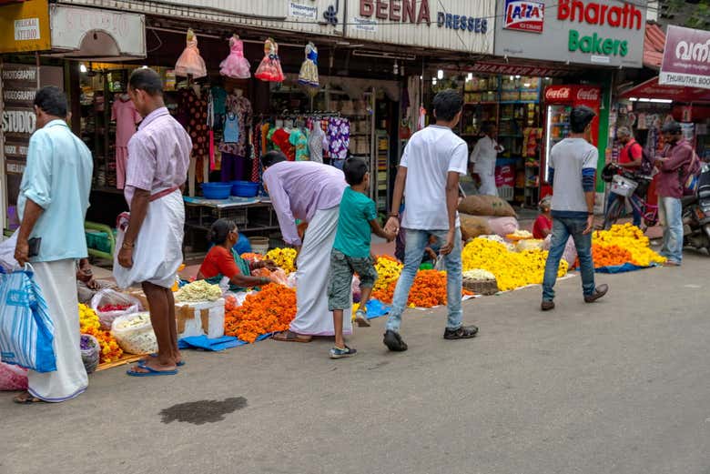 Visite des marchés de Cochin