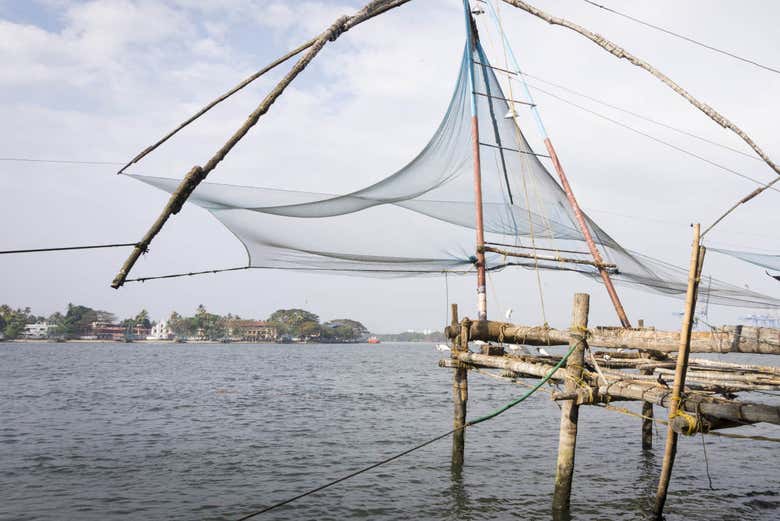 Redes chinas en Fort Kochi