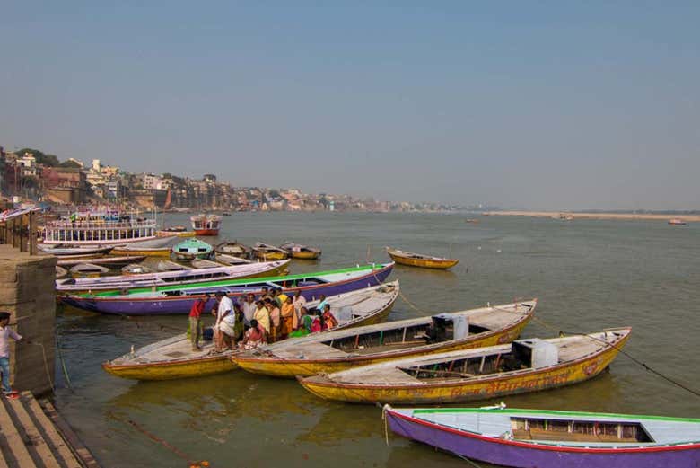 Barcos en Varanasi