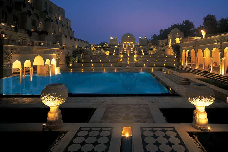 La piscine de l'hôtel d'Agra