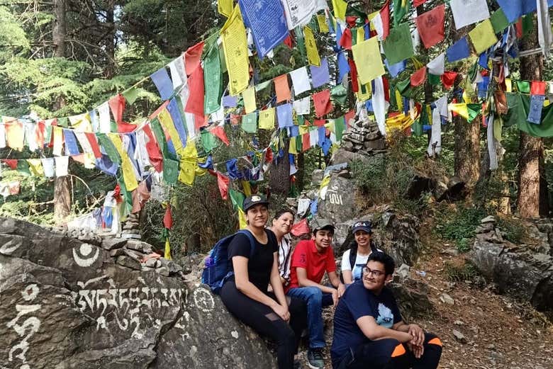 Una foto del grupo durante la visita guiada