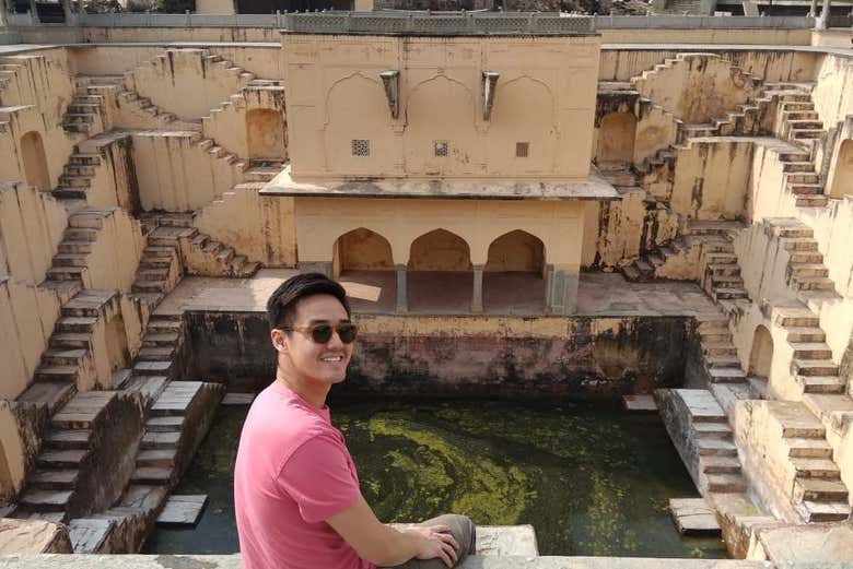 The famous stairwell of Panna Meena