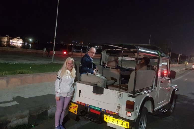 Disfrutando del tour en 4x4