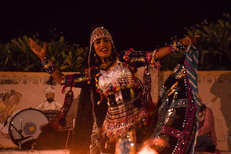 A dancer in the show