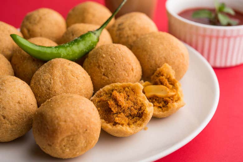 Degustação de deliciosos kachoris