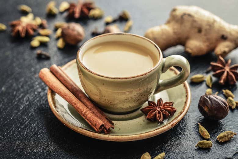 Tasse de thé chai masala