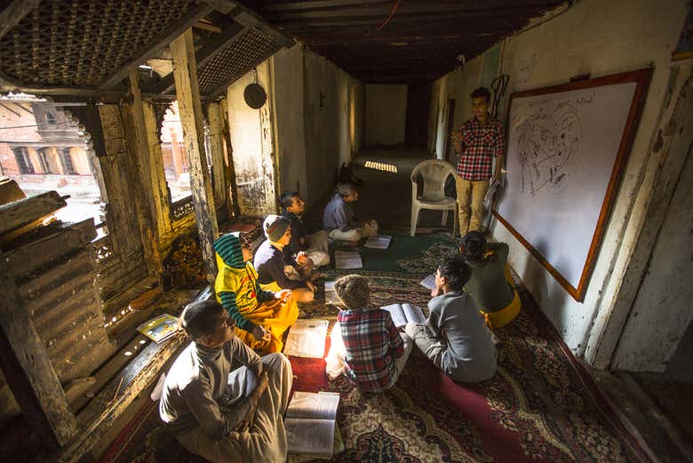 Students at school