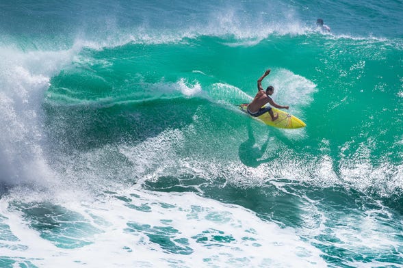 Corso di surf di 3 giorni + Yoga a Nusa Lembongan