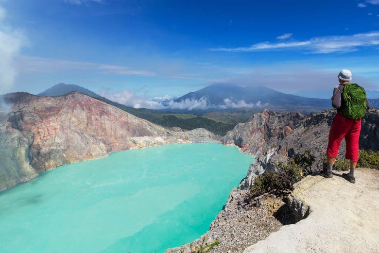 Ijen Crater, on the island of Java