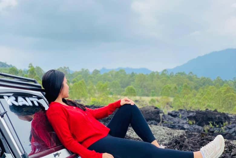Take in the views of Mount Batur