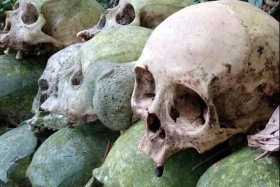 Skulls in Trunyan